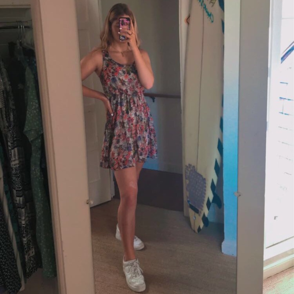 FLORAL MINI DRESS